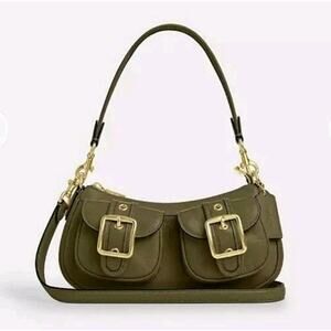 NWT Coach Ashton Baguette Bag CBJ01 Olive Green / Gold
